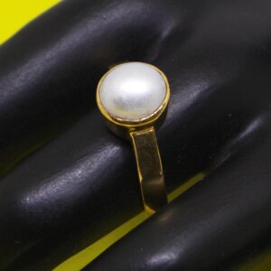 Certified Pearl (Moti) Gemstone Ring
