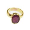 Natural Mozambique Ruby Astrology Ring