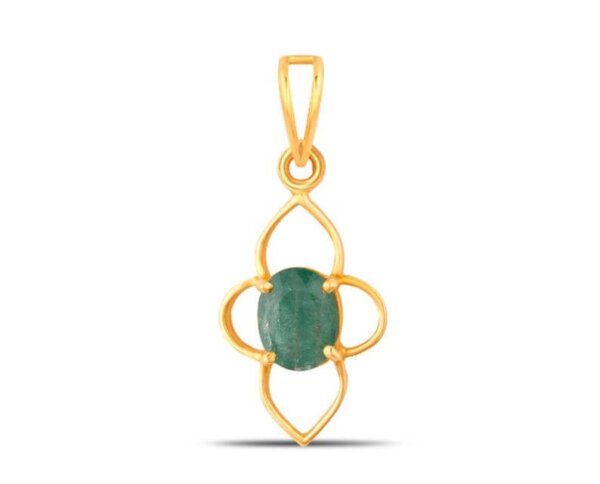 Natural Zambian (Panna) Emerald Pendant