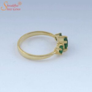 Natural And Certified Emerald (Panna) Gemstone Ring