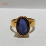 Adjustable Blue Sapphire Ring For Astrology