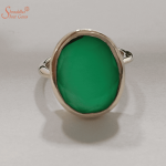Natural Green Onyx Ring