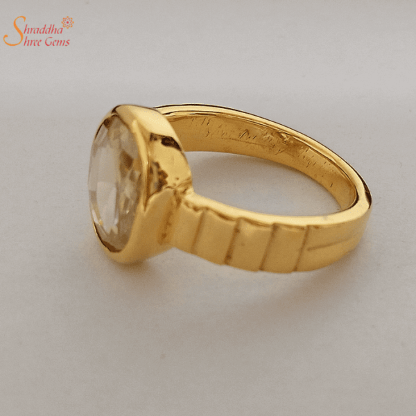 Natural And Certified Citrine Ring