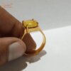 Certified Yellow Sapphire Ring
