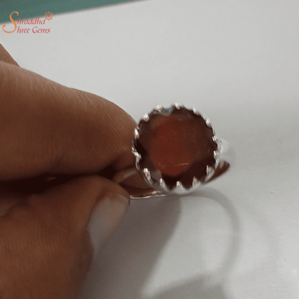 Natural Gomed Ring In Sterling Silver