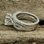 Designer Moissanite Ring and Band