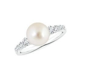 natural pearl (moti) gemstone ring