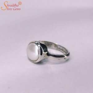 Pearl Gemstone Adjustable Ring