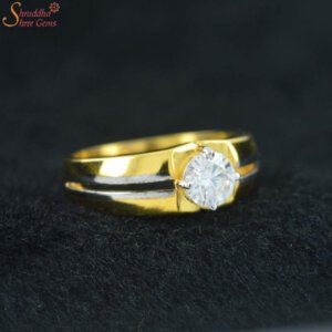Men Moissanite Diamond Ring
