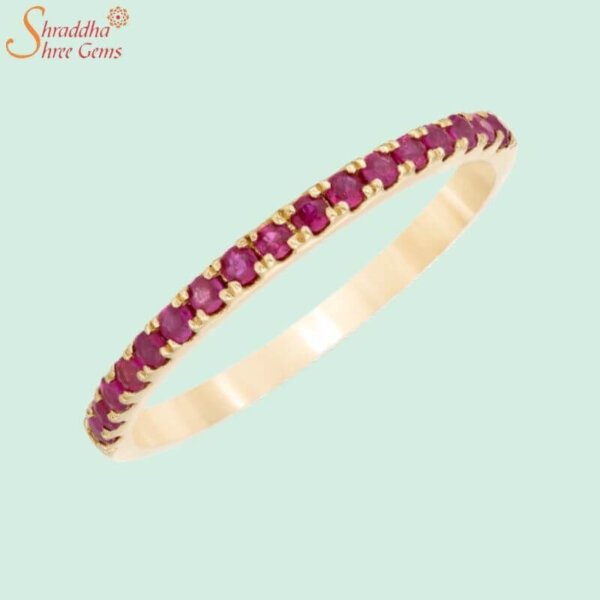 Ruby Gemstone Stackable Ring