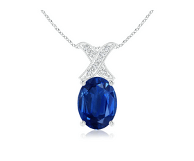 Blue Sapphire (Neelam) Gemstone Pendant