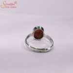 Adjustable Hessonite Garnet Ring