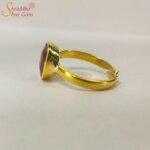 Adjustable Ruby Gemstone Ring