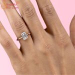Emerald Shape Moissanite Diamond Solitaire Ring