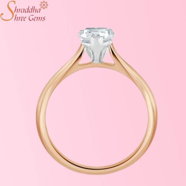 Solitaire Moissanite Diamond Engagement Ring