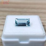 Natural Emerald Shape Loose Aquamarine Gemstone