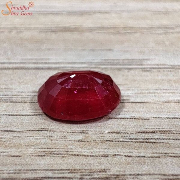 Certified Oval Shape 5 Carat Loose Ruby Gemstone (Manik)