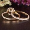 Round Bridal Ring, Moissanite Diamond Ring