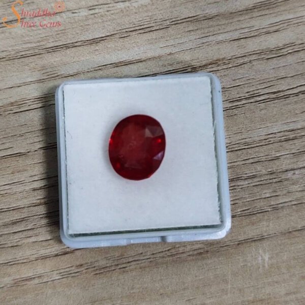Natural 6 Carat Red Sapphire Gemstone