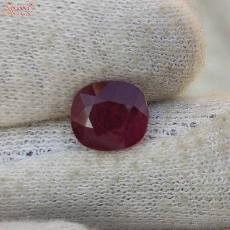 Natural Mozambique Ruby 4.85 Ct/8 mm Gemstone Round Matching Pair AGI Certified 