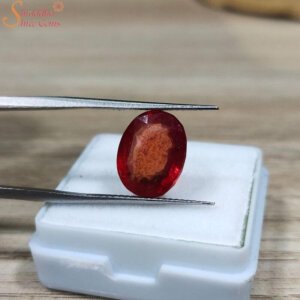 5.86 Carat Loose Red Sapphire Gemstone