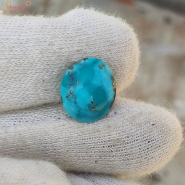 Natural 13 Carat Turquoise (Firoza) Gemstone