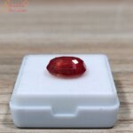natural 5 carat natural red sapphire gemstone