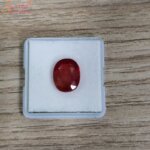 natural 5 carat natural red sapphire gemstone