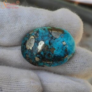 Natural 10.89 Carat Turquoise (Firoza) Gemstone