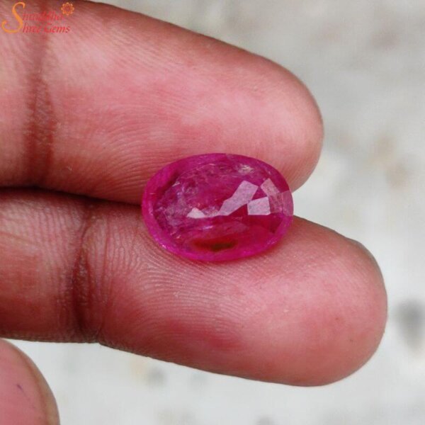 Burmese ruby gemstone