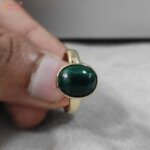 malachite gemstone ring