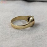 natural hessonite garnet gemstone ring