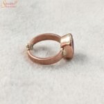natural ruby manik gemstone ring in copper