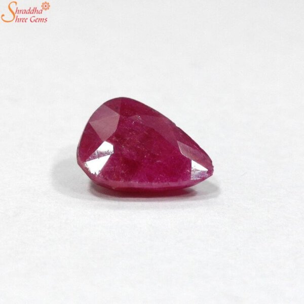 pear shape ruby gemstone