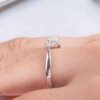 6 prong moissanite diamond ring