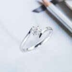 6 prong moissanite diamond ring