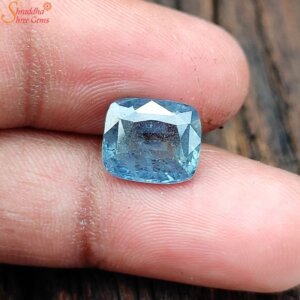 Natural 5.44 Carat Ceylon Loose Blue Sapphire Pitambari Gemstone, Neelam Pitambari Stone