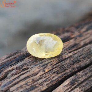 5 Carat Ceylon Loose Yellow Sapphire Gemstone, Pukhraj Stone