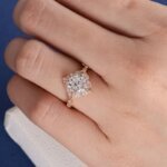 moissanite diamond vintage ring