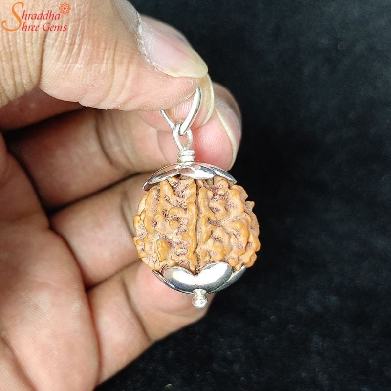 Natural 7 Mukhi Rudraksha Pendant 
