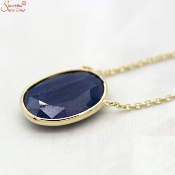 natural blue sapphire pendant