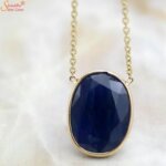 natural blue sapphire pendant