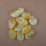 natural citrine tumble stone
