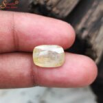 natural loose yellow sapphire gemstone