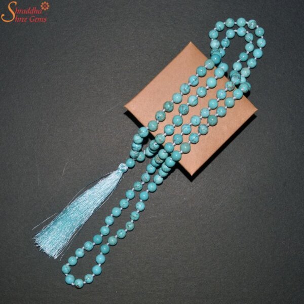 turquoise beads mala