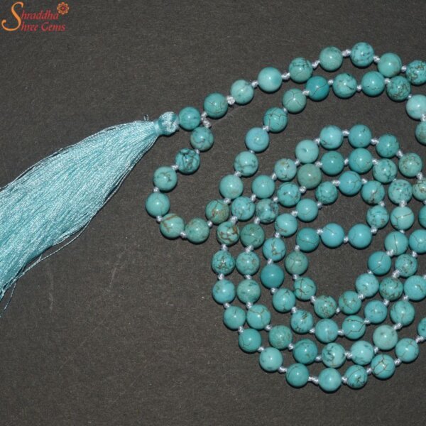 turquoise beads mala