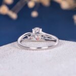 unique moissanite diamond wedding ring