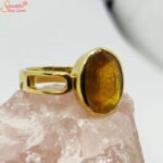 yellow sapphire panchdhatu ring