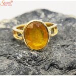 yellow sapphire panchdhatu ring