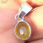 yellow sapphire pendant